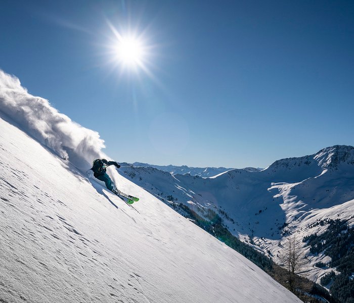 Freerider im Tiefschnee